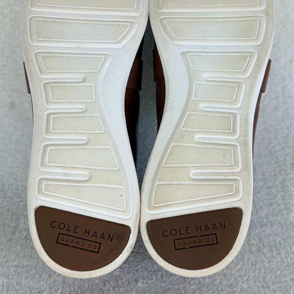 Cole Haan Grand.OS Womens Loafers W15302 British Tan Leather Slip On 11B - Picture 10 of 12